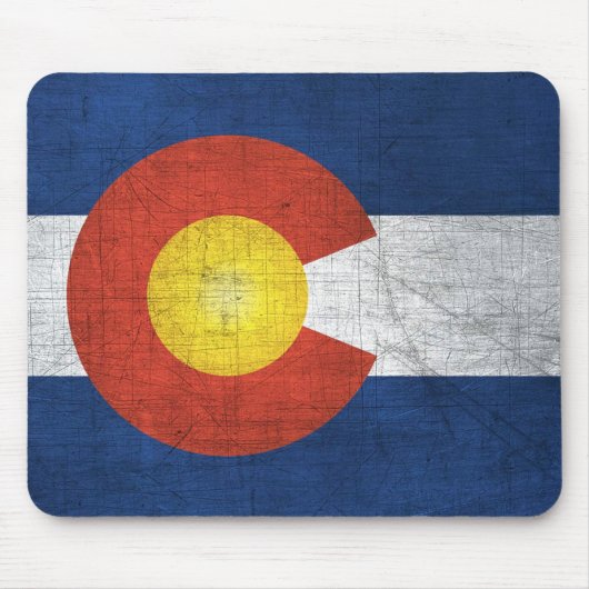 Colorado Flag Mouse Pad Mousepad (Vorne)
