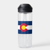 Colorado Flag, Patriotic USA, Colorado Trinkflasche (Rückseite)