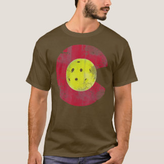 Colorado Flag Pickleball Mannschaft Männer Frauen T-Shirt