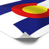 Colorado Flag Poster Print (Ecke)