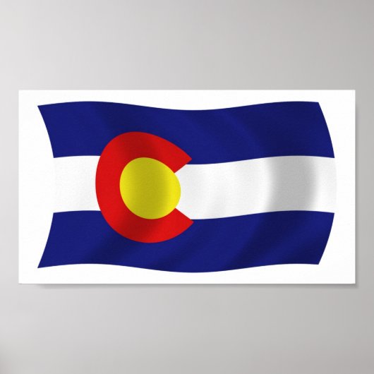 Colorado Flag Poster Print (Vorne)