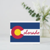 Colorado Flag Postkarte (Stehend Vorderseite)
