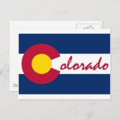 Colorado Flag Postkarte (Vorne/Hinten)