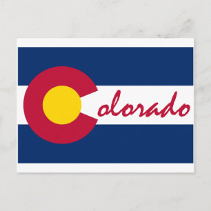 Colorado Flag Postkarte