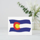 Colorado Flag Postkarte (Stehend Vorderseite)