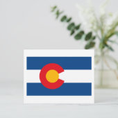 Colorado Flag Postkarte (Stehend Vorderseite)