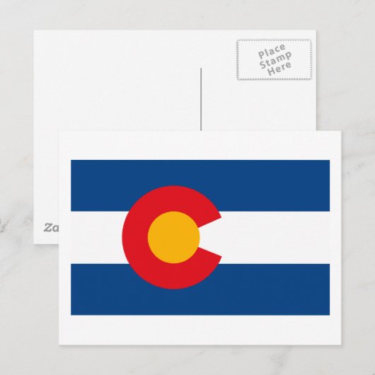 Colorado Flag Postkarte (Vorne/Hinten)