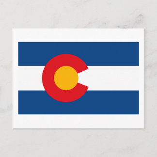 Colorado Flag Postkarte