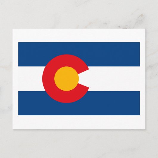 Colorado Flag Postkarte (Vorderseite)