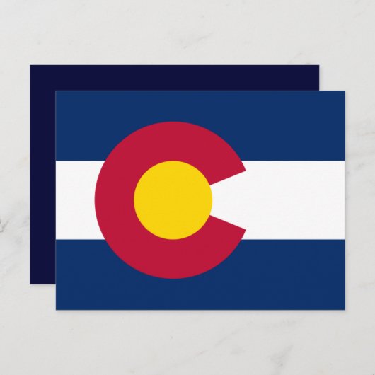 Colorado Flag Postkarte (Vorne/Hinten)