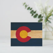 Colorado Flag Postkarte (Stehend Vorderseite)