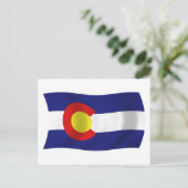 Colorado Flag Postkarte (Stehend Vorderseite)