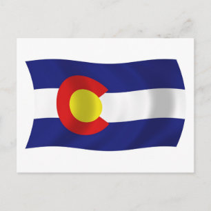 Colorado Flag Postkarte