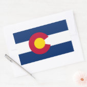 Colorado Flag Rechteckiger Aufkleber (Umschlag)