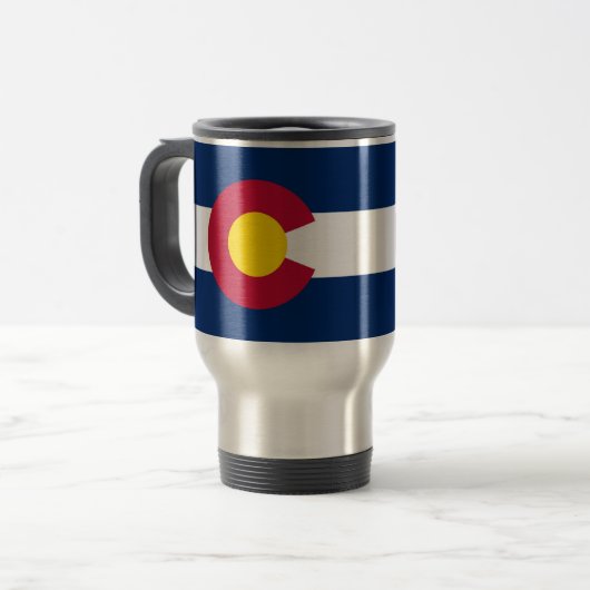 Colorado Flag Reisebecher (Vorderseite Links)