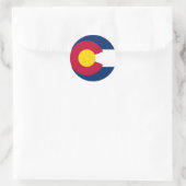 Colorado Flag Runder Aufkleber (Tasche)