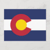 Colorado Flag Souvenir Centennial State Postkarte (Vorderseite)