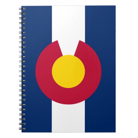 Colorado Flag Spiral Notebook Notizblock (Vorderseite)