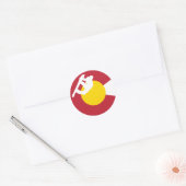 Colorado Flag Sticker - Snowboarder - Snowboard (Umschlag)