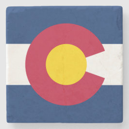Colorado Flag Stone Untersetzer
