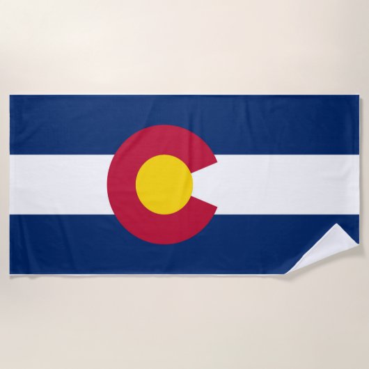 Colorado Flag Strandtuch (Vorderseite)