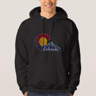 Colorado Flag Themenwelt Bergkulisse Colorado Hoodie