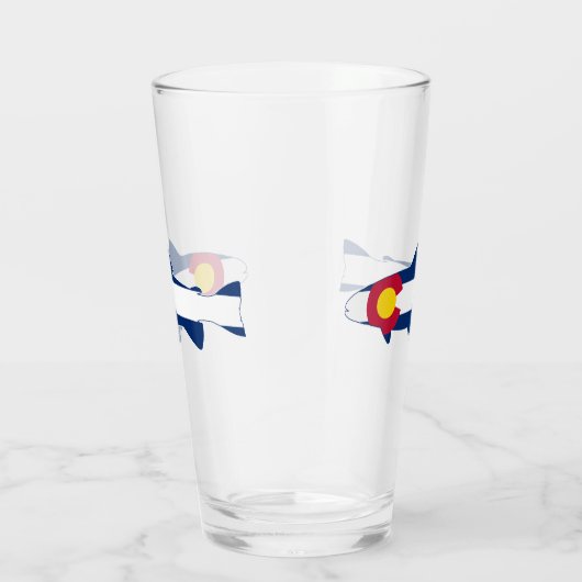 Colorado Flag Trout Fisch Glas (Rechts)