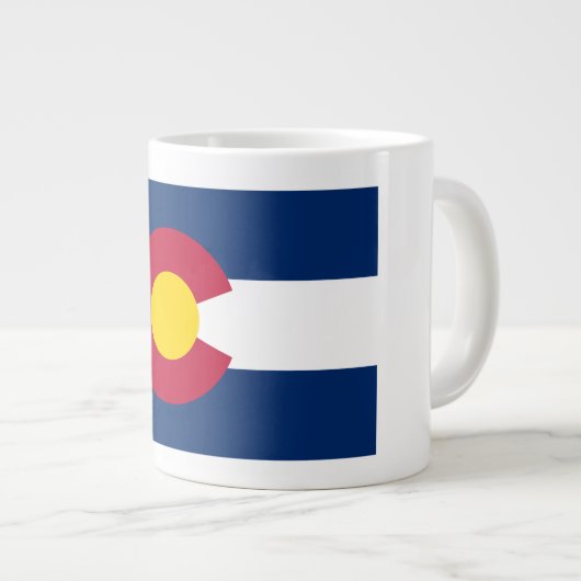 Colorado Flag und Motto 20 oz Tasse (Vorderseite Rechts)