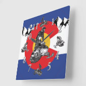Colorado Flag und Snowmobile Uhr (Winkel)