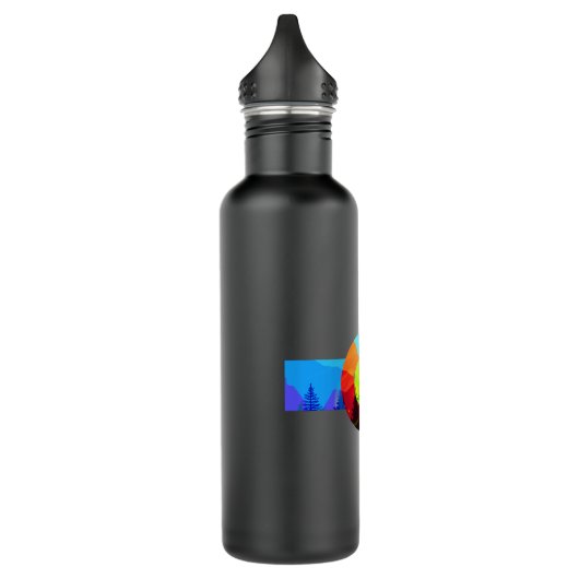 Colorado Flag Wald Hoodie Pullover Hoo Edelstahlflasche (Links)