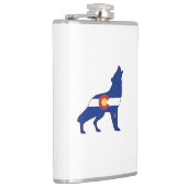 Colorado Flag Wolf Flachmann (Rechts)
