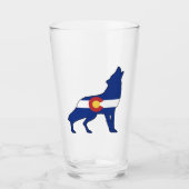 Colorado Flag Wolf Glas (Vorderseite)