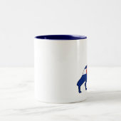 Colorado Flag Wolf Zweifarbige Tasse (Mittel)