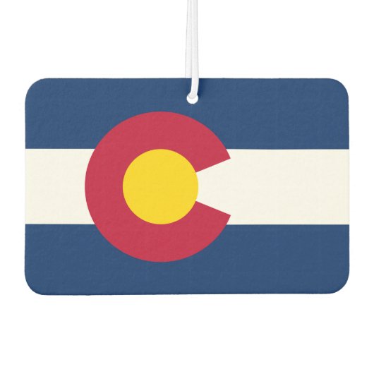 Colorado-Flagge, amerikanische Staatsflagge Autolufterfrischer (Vorderseite)
