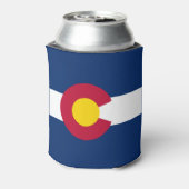Colorado-Flagge, amerikanische Staatsflagge Dosenkühler (Kanne Rückseite)
