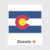 Colorado-Flagge Aufkleber (Blatt)