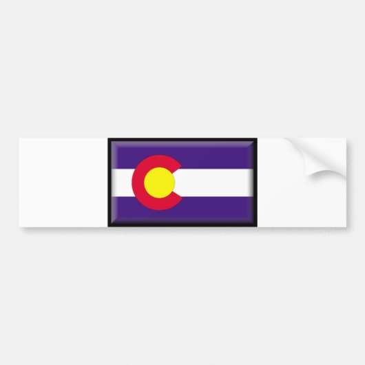 Colorado-Flagge Autoaufkleber (Vorne)