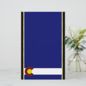 Colorado-Flagge Briefpapier (Stehend Vorderseite)