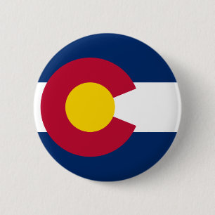 Colorado-Flagge Button