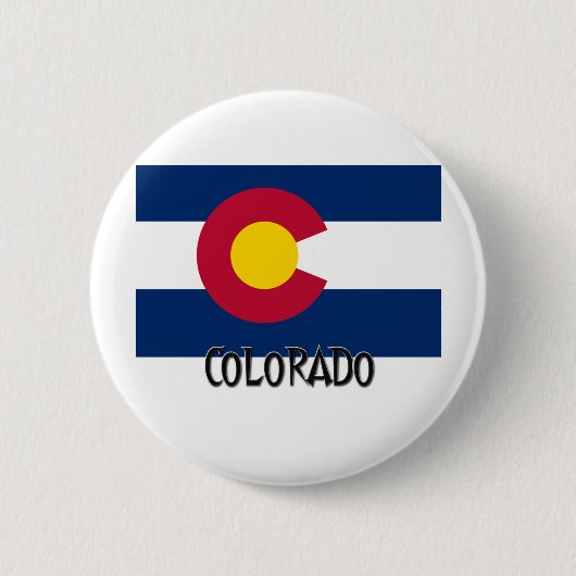 Colorado-Flagge Button (Vorderseite)