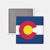 Colorado flagge & Colorado, USA - Urlaub/Sport Magnet (Vorderseite/Rückseite)