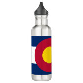 COLORADO-FLAGGE EDELSTAHLFLASCHE (Links)