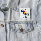 Colorado-Flagge-Elch-Taste Button (Beispiel)
