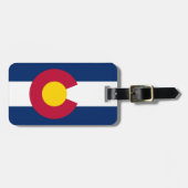 Colorado-Flagge Gepäckanhänger (Vorderseite horizontal)