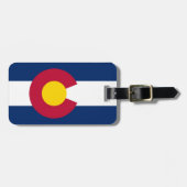 Colorado-Flagge Gepäckanhänger (Vorderseite horizontal)
