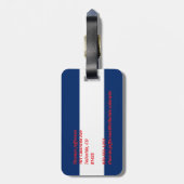 Colorado-Flagge Gepäckanhänger (Rückseite vertikal)