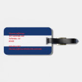 Colorado-Flagge Gepäckanhänger (Rückseite horizontal)