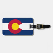 Colorado-Flagge Gepäckanhänger (Vorderseite horizontal)