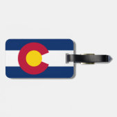 Colorado-Flagge Gepäckanhänger (Rückseite horizontal)