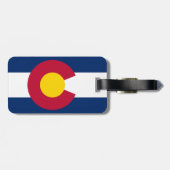 Colorado-Flagge Gepäckanhänger (Rückseite horizontal)